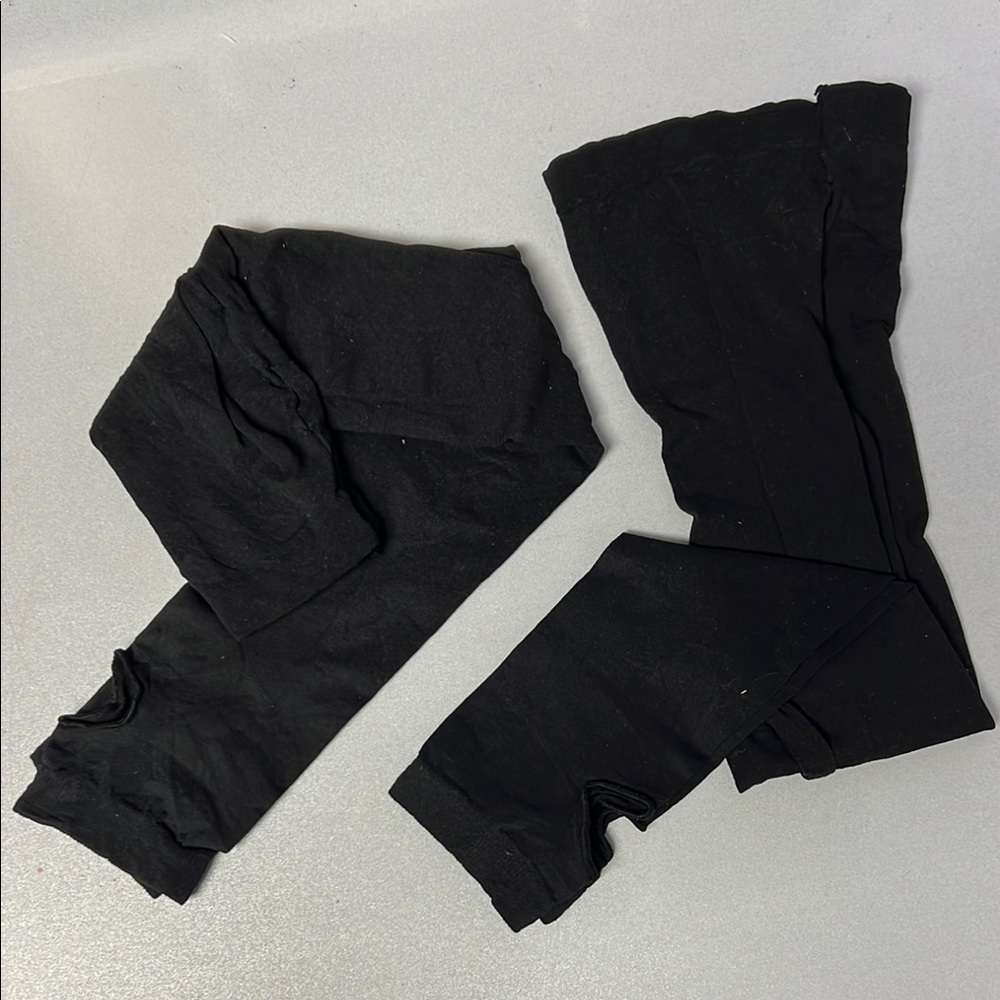 Bloch Dance Tights (2 pair) Black Stirrup NWOT Int 6X-7